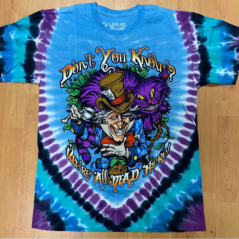Alice in Wonderland Did You Know Men’s Tie Dye Shirt